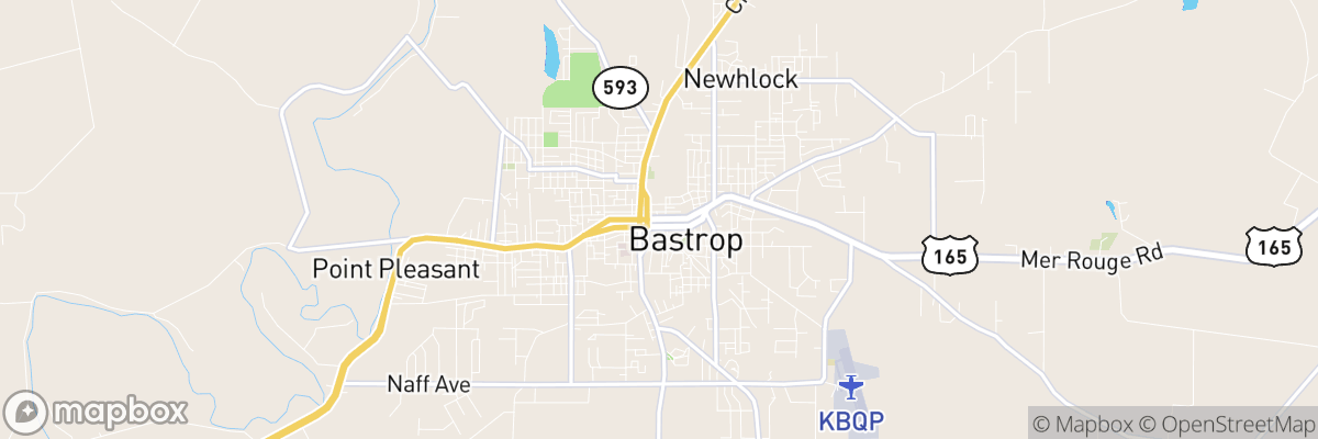 Bastrop, Louisiana map