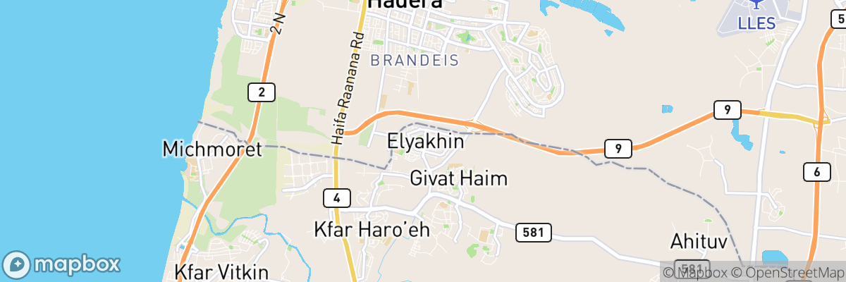 Elyakhin, Central District map