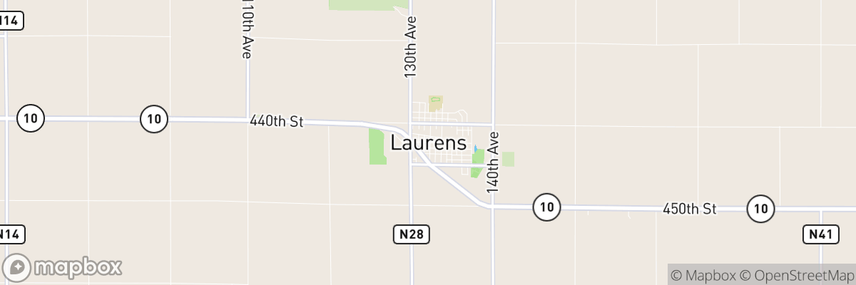 Laurens, Iowa map