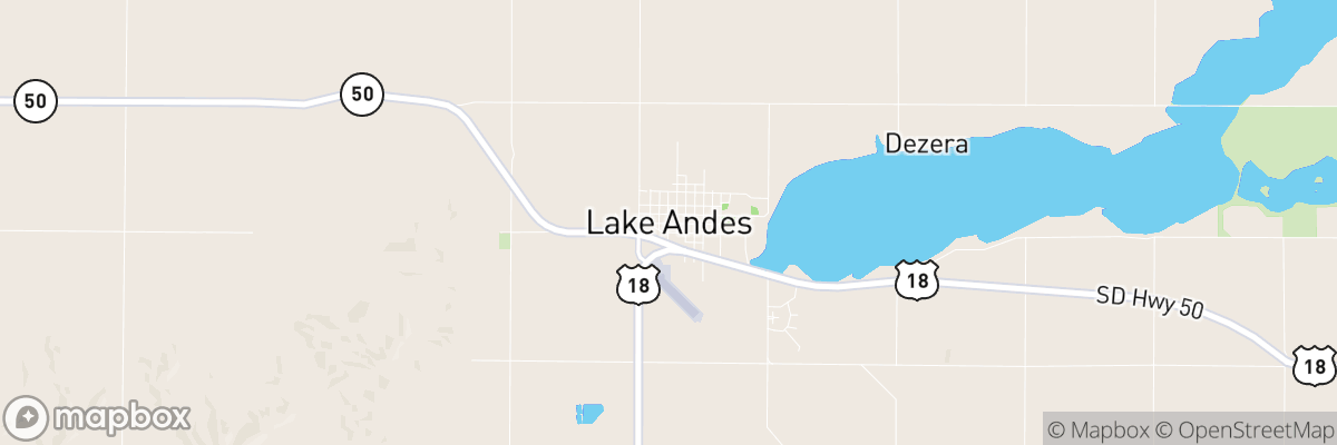 Lake Andes, South Dakota map