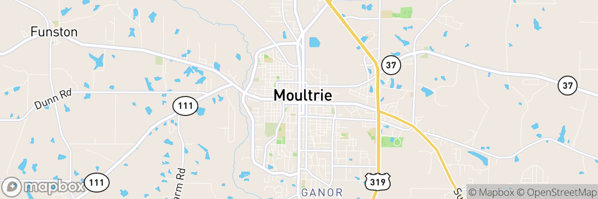 Moultrie, Georgia map