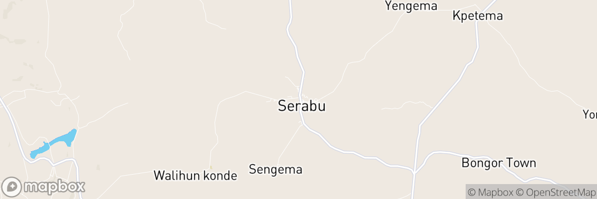 Serabu, Southern Province map