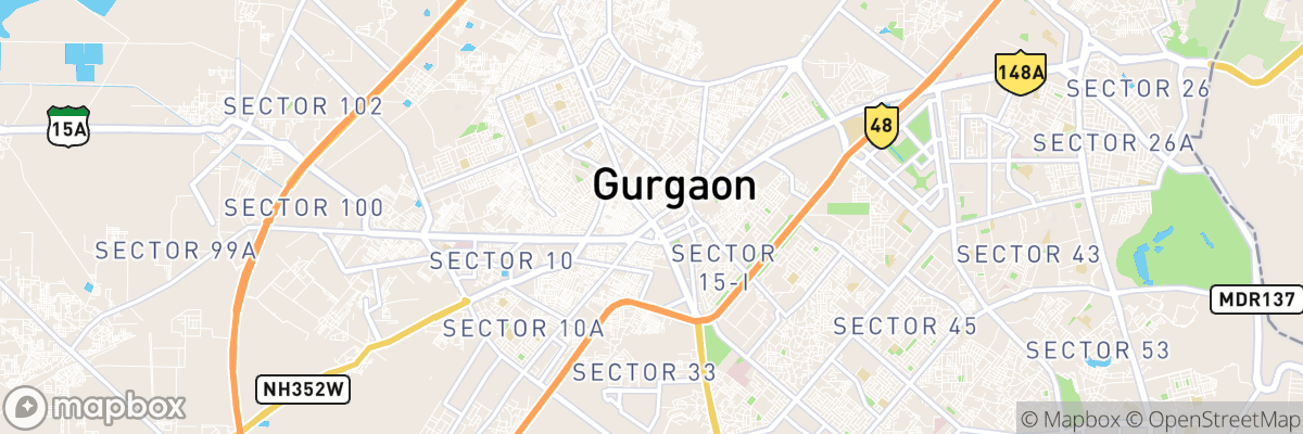 Gurugram, Haryāna map