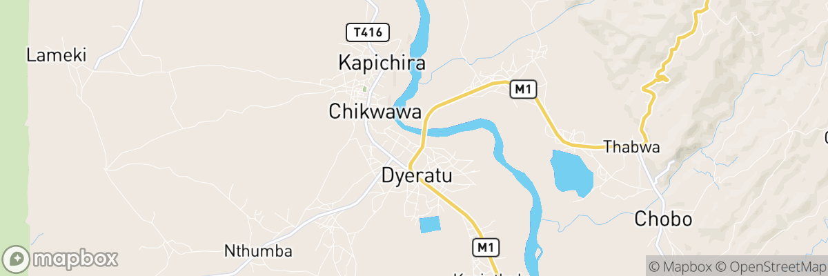 Chikwawa, Southern Region map