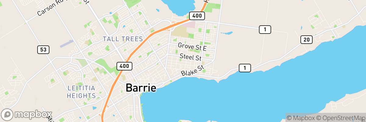 Barrie, Ontario map