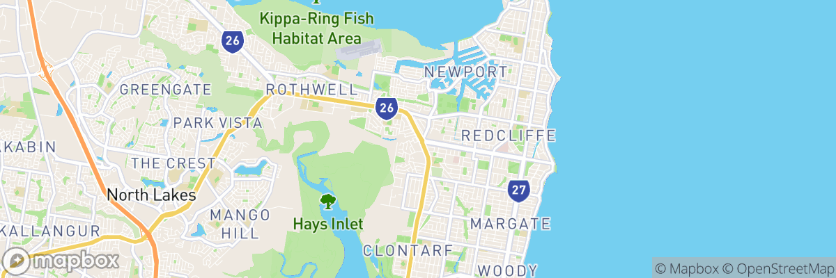 Kippa-Ring, Queensland map