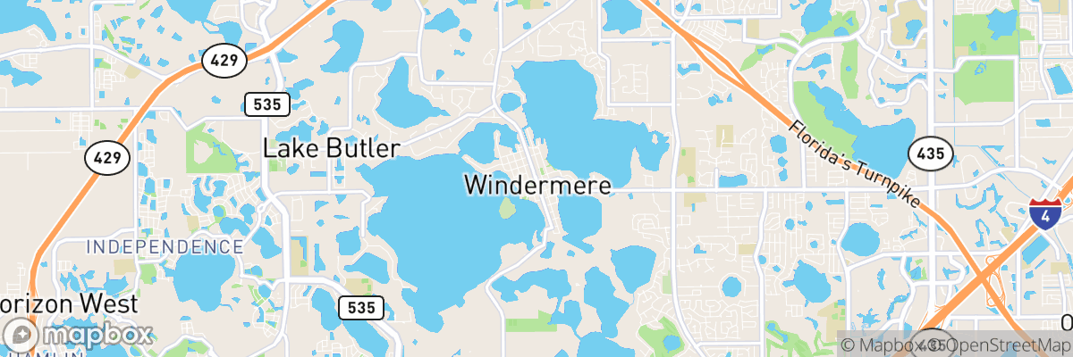 Windermere, Florida map