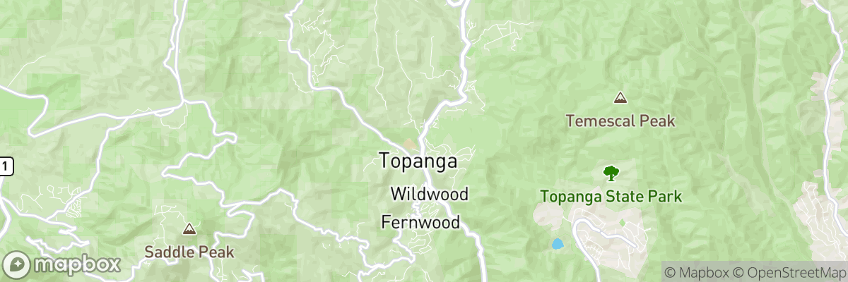 Topanga, California map