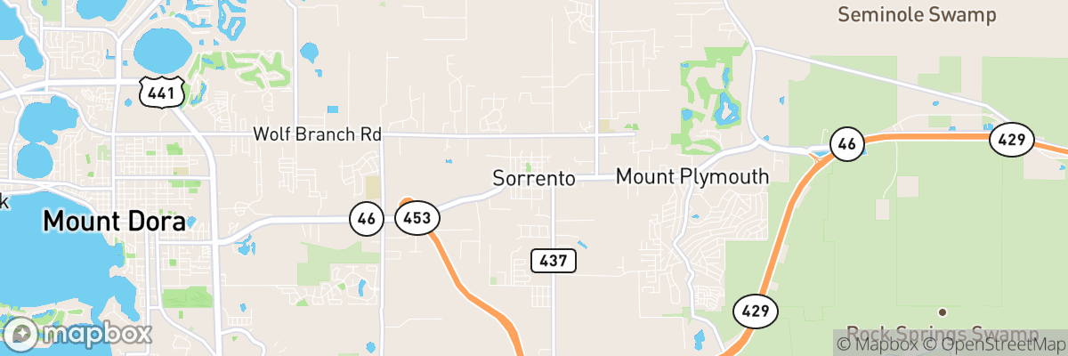 Sorrento, Florida map