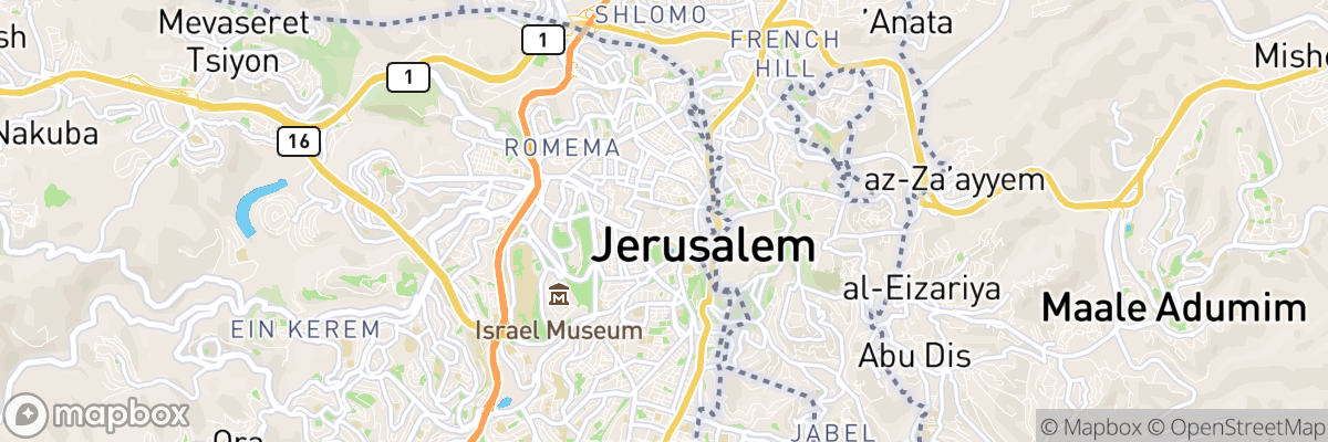 West Jerusalem, Jerusalem map