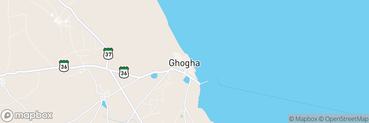 Ghogha, Gujarāt map