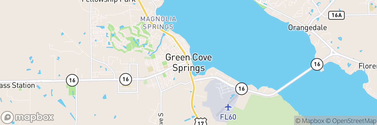 Green Cove Springs, Florida map