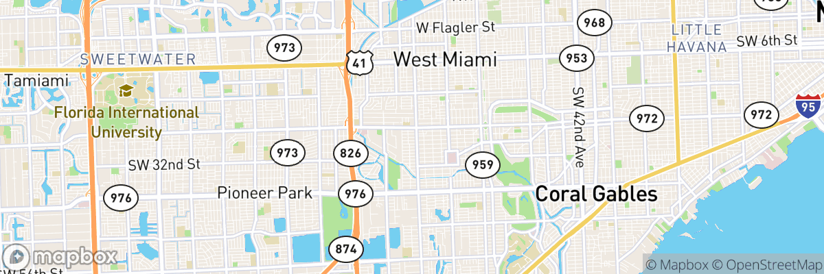 Coral Terrace, Florida map