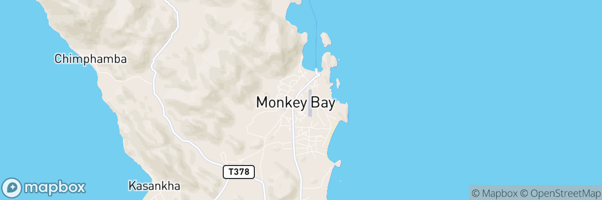 Monkey Bay, Southern Region map