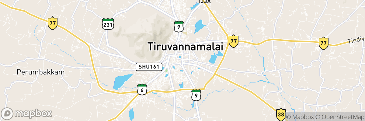 Tiruvannāmalai, Tamil Nādu map