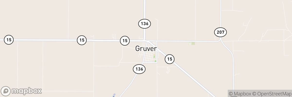 Gruver, Texas map