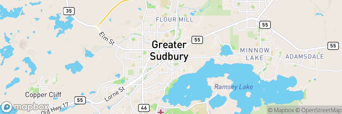 Greater Sudbury, Ontario map