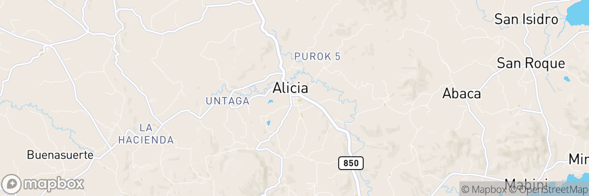 Alicia, Central Visayas map