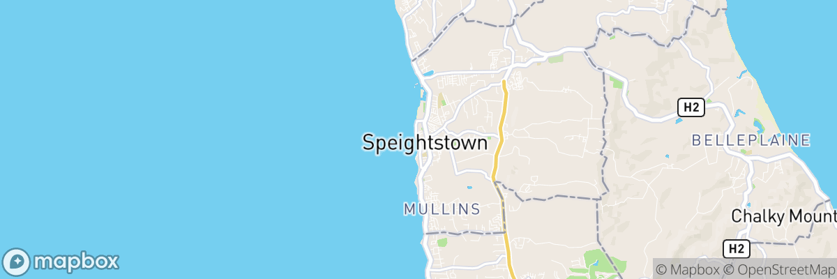 Speightstown, Saint Peter map