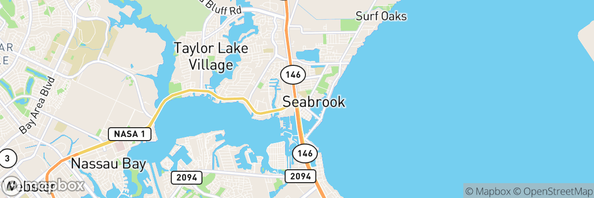 Seabrook, Texas map