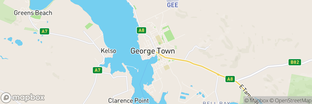 George Town, Tasmania map