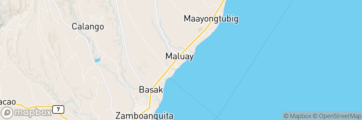 Malway, Central Visayas map