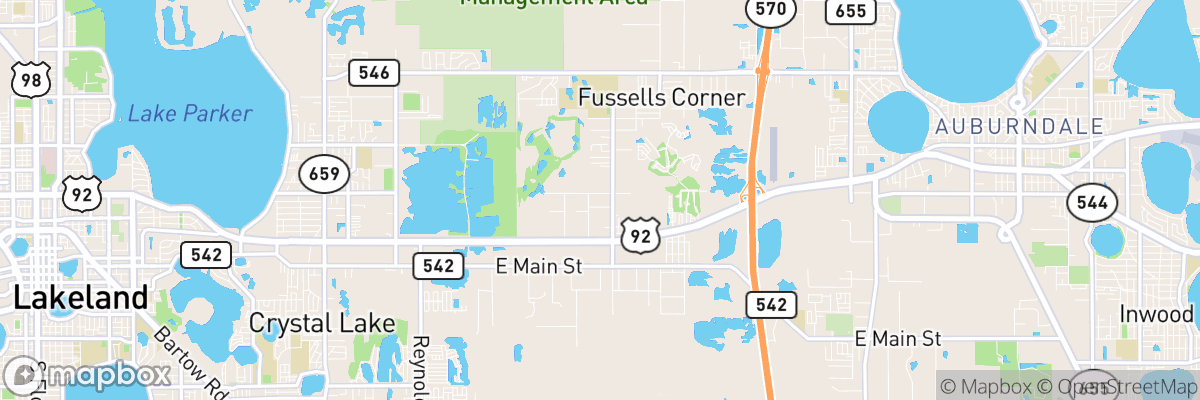 Fussels Corner, Florida map