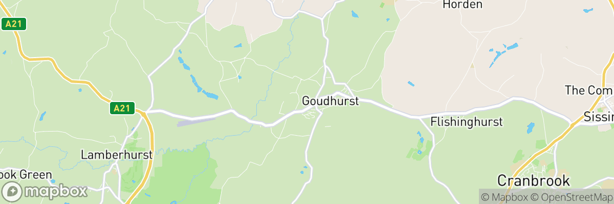 Goudhurst, England map