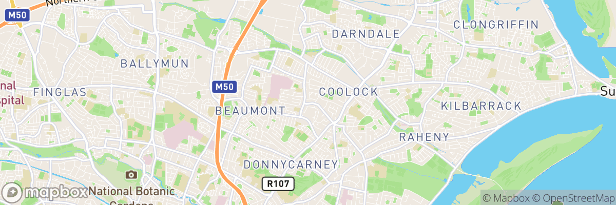 Artane, Leinster map