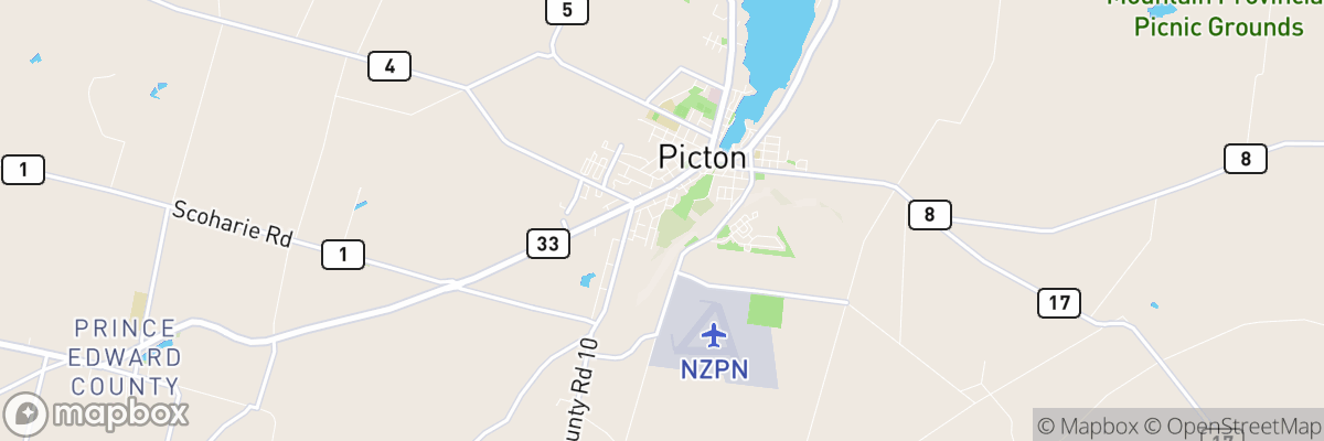 Picton, Ontario map