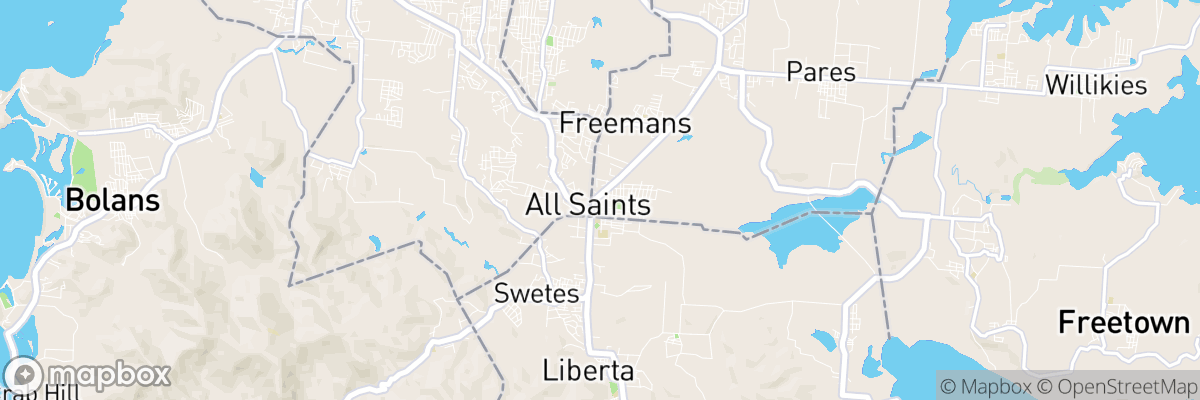 All Saints, Parish of Saint Peter map