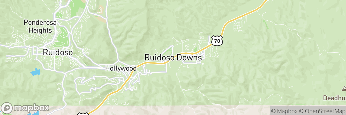 Ruidoso Downs, New Mexico map