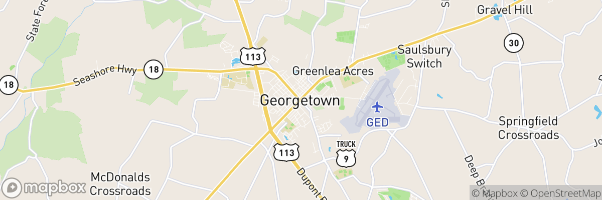 Georgetown, Delaware map