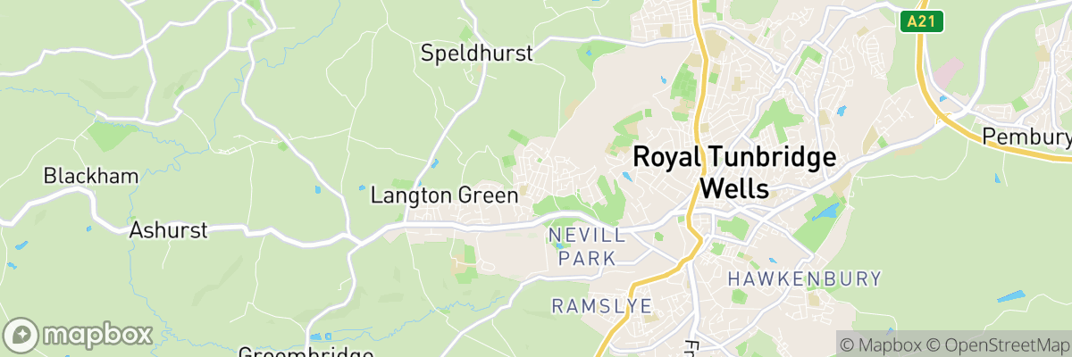 Rusthall, England map