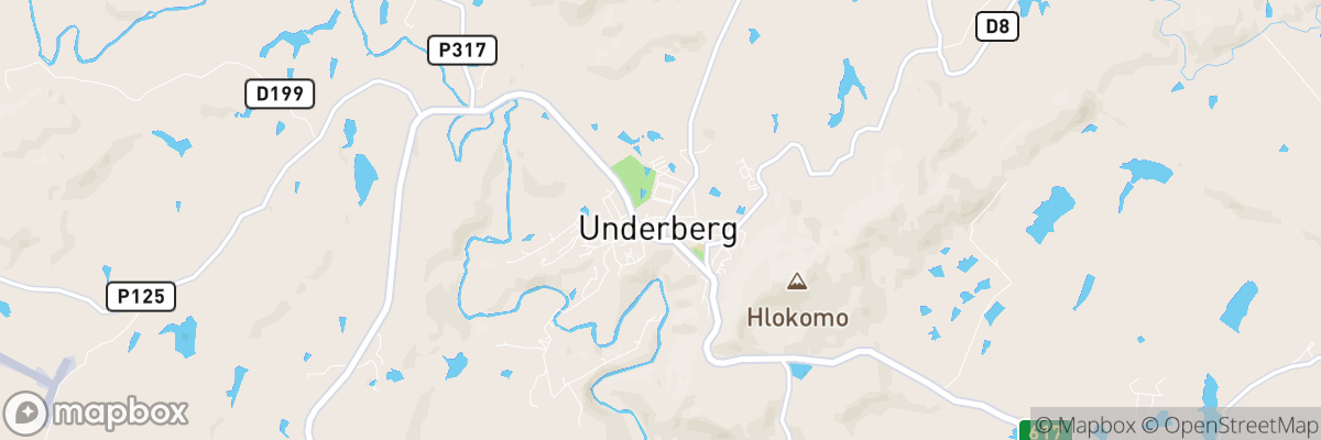 Underberg, KwaZulu-Natal map