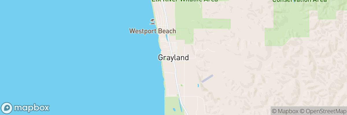 Grayland, Washington map