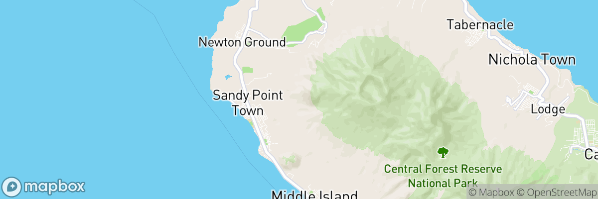 Saint Anne Sandy Point, Saint Anne Sandy Point map