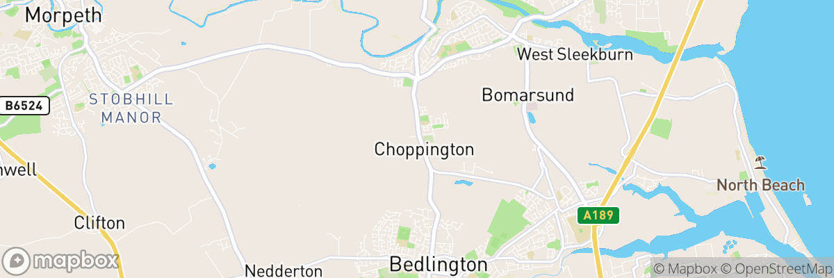 Choppington, England map