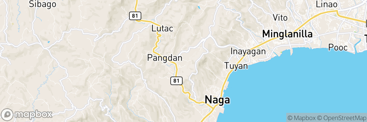 Pangdan, Central Visayas map