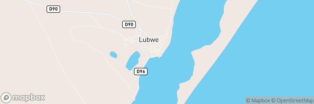 Lubwe, Luapula Province map