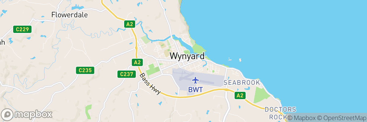 Wynyard, Tasmania map