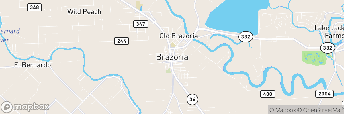 Brazoria, Texas map