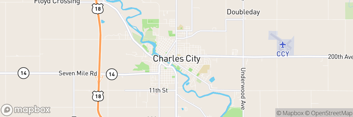 Charles City, Iowa map