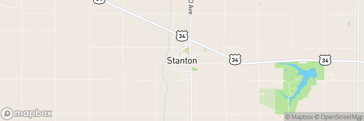 Stanton, Iowa map