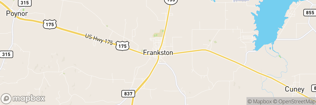 Frankston, Texas map