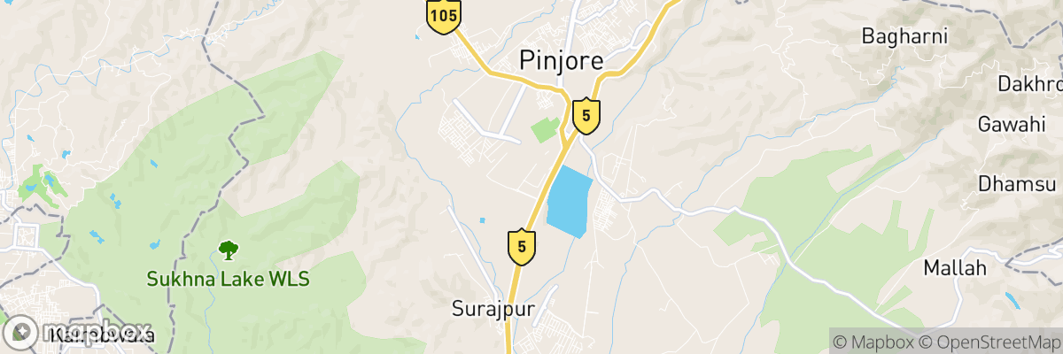 HMT Pinjore, Haryāna map