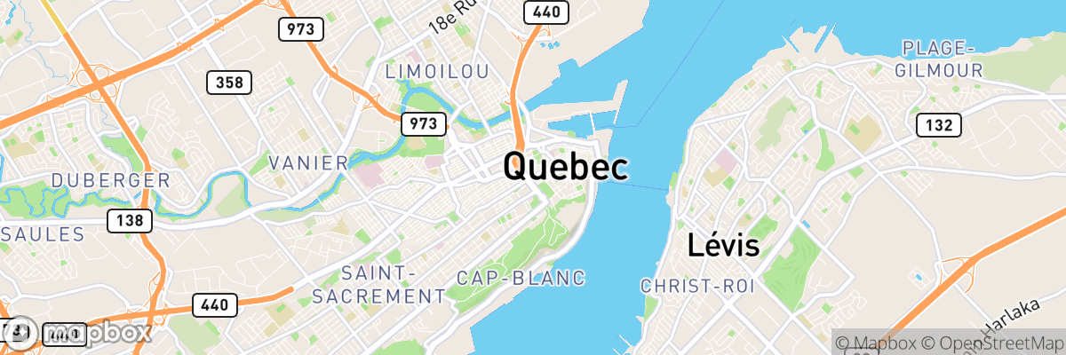 Québec, Québec map