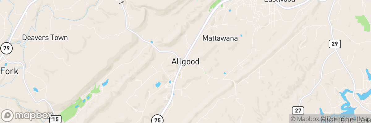 Allgood, Alabama map