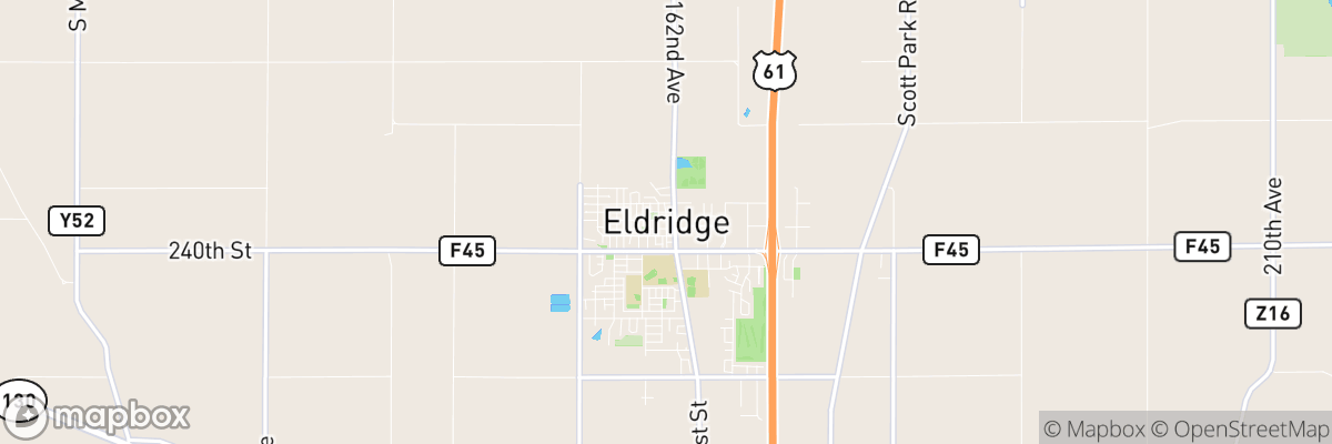 Eldridge, Iowa map