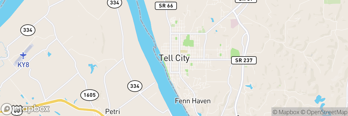 Tell City, Indiana map